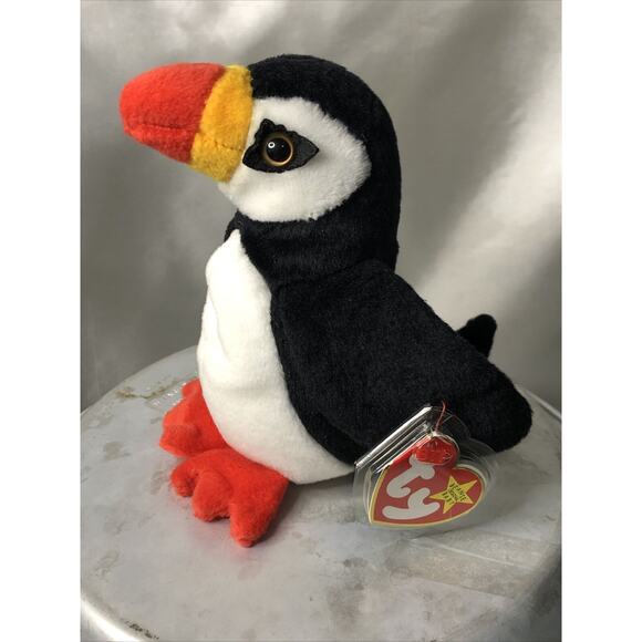 Ty Beanie Baby 'PUFFER' The Puffin 1997 New Tush & Plastic Enclosed Tag Retired - Picture 4 of 10